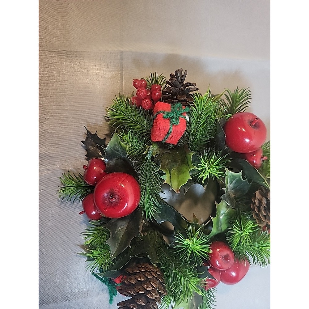 Small Vintage Artificial Christmas Wreath